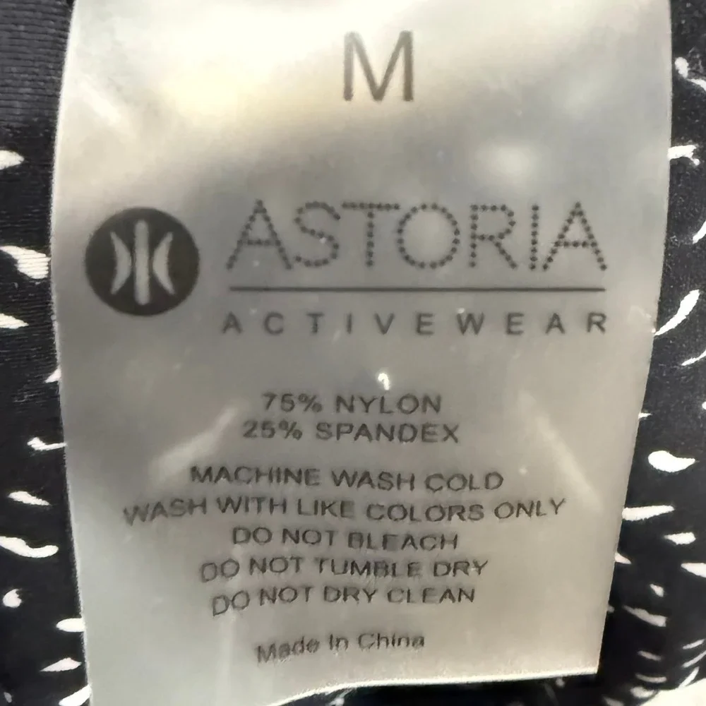 Astoria M Luxe Ignite Sport Bra Black Speckle Running Yoga Active Workout Summer